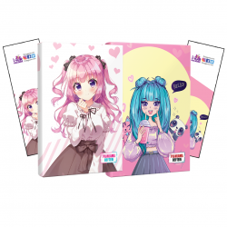 İkili Violet-Catgirl Defter ve Ayraç