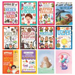 İlk Bilgilerim Kütüphanesi 10 Kitap ve 2 Defter