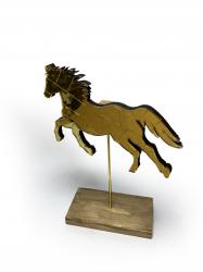 Ayaklı Bakır Rengi Aynalı Koşan At HK0278
