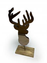 Ayaklı Bakır Rengi Aynalı Geyik HK0281