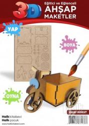 Kasalı Bisiklet Ahşap Maket HK1023