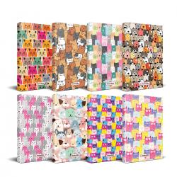 Kedi Temalı Planlama Defteri Seti - 8 Defter