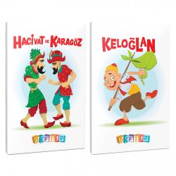 Keloğlan ve Hacivat 2'li 64 Sayfa 13,5x19,5 Okul Defteri Seti