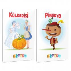 Külkedisi ve Pinokyo 2'li 64 Sayfa 13,5x19,5 Okul Defteri Seti