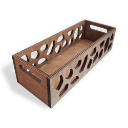 Leopar Desenli Ahşap Kasa HK0420