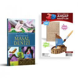 Masallarla Karakter Eğitimi Masal Denizi + Yelkenli Ahşap Boyama