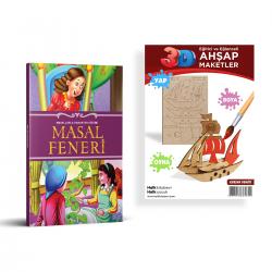 Masallarla Karakter Eğitimi Masal Feneri + Korsan Gemisi Ahşap Boyama