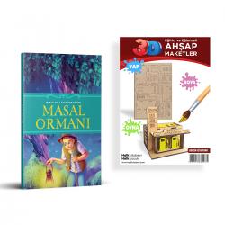 Masallarla Karakter Eğitimi Masal Ormanı + Benzin İstasyonu Ahşap Boyama