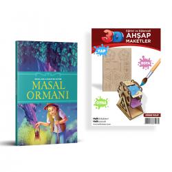 Masallarla Karakter Eğitimi Masal Ormanı + Dönme Dolap Ahşap Boyama