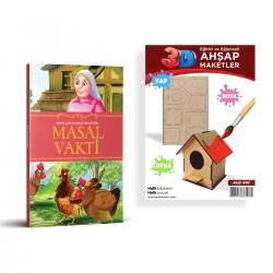 Masallarla Karakter Eğitimi Masak Vakti + Kuş Evi Ahşap Boyama