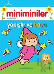 Miniminiler : Mavi Kitap Yapıştır ve Boya - 144 Çıkartma