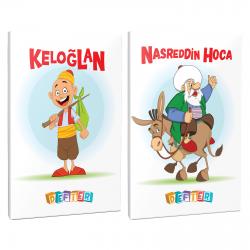 Nasreddin Hoca ve Keloğlan 2'li 64 Sayfa 13,5x19,5 Okul Defteri Seti