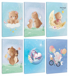 Rüyalar Alemi 6lı 64 Sayfa Çizgili Okul Defteri Seti -1