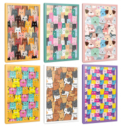 Sivri Kulaklar 6lı 64 Sayfa Çizgili Okul Defteri Seti -1