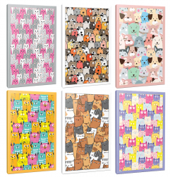 Sivri Kulaklar 6lı 64 Sayfa Çizgili Okul Defteri Seti -4