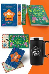 Babalar Gününe - Babam ve Ben Aramızda Günlüğü&Baba Bana Hikaye Anlat ve İyi Ki Varsın Yazılı Termos