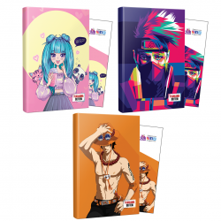 Üçlü Catgirl-Naruto-Ace Defter ve Ayraç