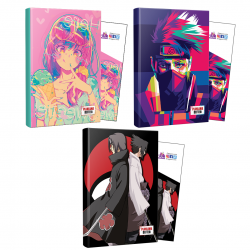 Üçlü Icecream-Naruto-Sasuke-Itachi Defter ve Ayraç