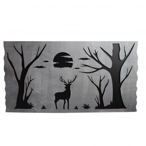 Gümüş Rengi Geyikli Tablo - Halkkitabevi