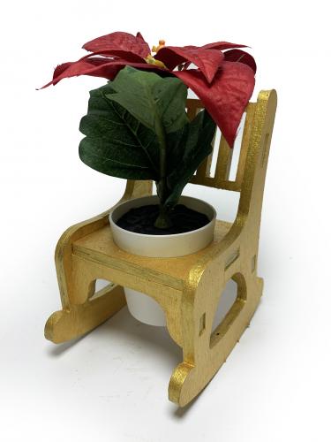 Lora Sallanan Sandalyeli Çiçeklik, Altın