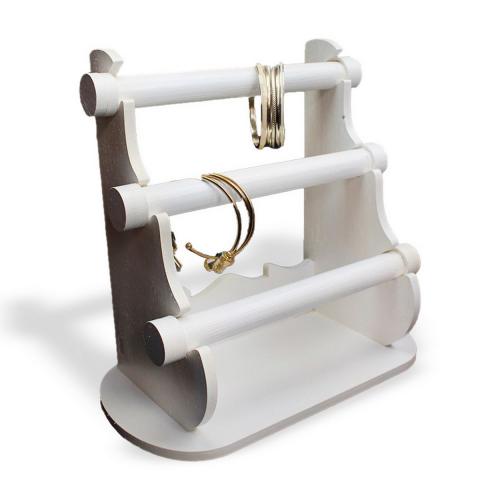 3 Katlı Beyaz Bileklik Standı