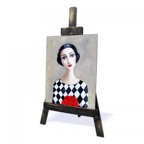 Ahşap Şövalyeli Resim Büyük Boy, Model 1