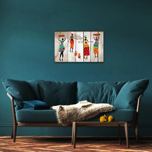 Vera Zenci Kadınlar Baskılı Ahşap Tablo - Halkkitabevi