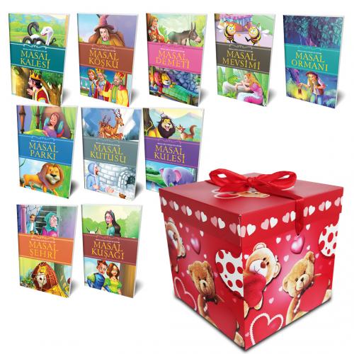 10 Masal ve Kırmızı Hediye Kutusu -2 - Halkkitabevi