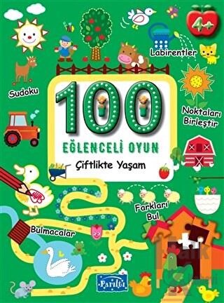 100 Eğlenceli Oyun - Çiftlikte Yaşam - Halkkitabevi