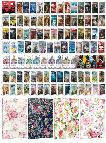 113 Dünya Klasiği ve Çiçekli Planlama Defteri Seti -2 - Halkkitabevi