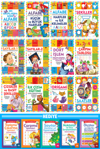 Etkinlik Kitapları Seti ve 5 Akıllı Matematik Seti