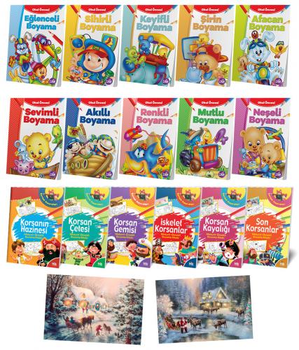 16 Boyama Kitabı ve Kartpostal