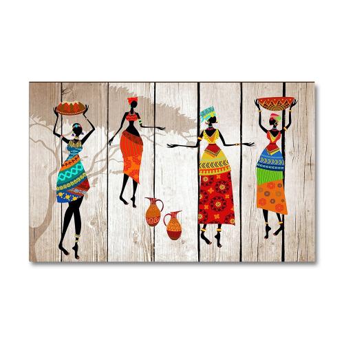 Vera Zenci Kadınlar Baskılı Ahşap Tablo - Halkkitabevi