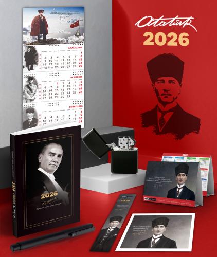 2026 Atatürk Gazi Paşa Ajanda - Sakarya Duvar Takvimi - Masa Takvimi -