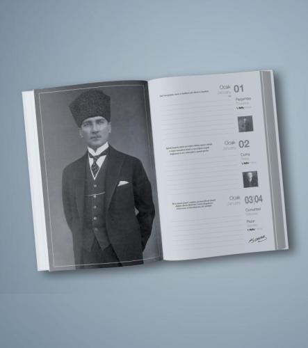2026 Atatürk İstikbal Ajanda - Gazi Duvar Takvimi - Masa Takvimi - Ayr