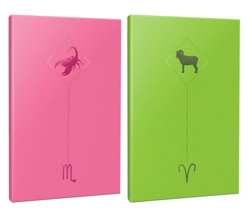 2li Burç-Astroloji Temalı 13,5x19,5cm 64 Sayfa Çizgisiz Defter Seti -1