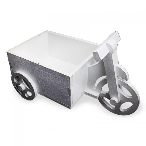 Büyük Bisiklet Çiçeklik Beyaz - Halkkitabevi