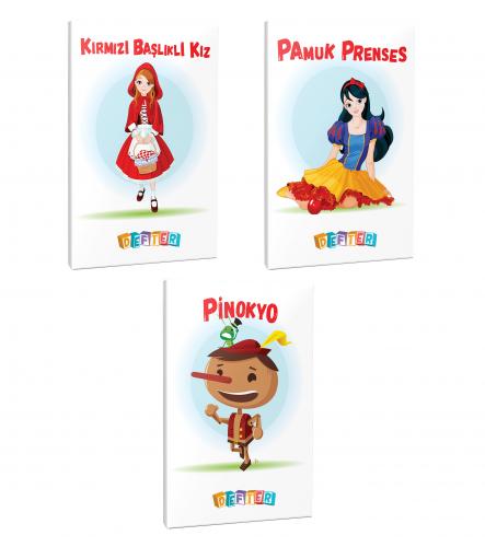 3'lü 64 Sayfa 13,5x19,5 Okul Defteri Seti 13 - Halkkitabevi