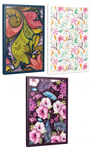 3'lü Çizgili Okul Defteri Seti -Yaz Bahçesi-Saklı Bahçe-Cümbüş