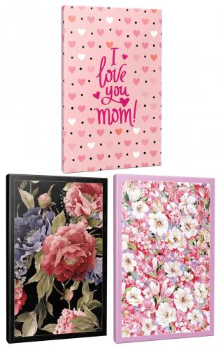 3'lü Okul Defteri Seti -Retro Pembe HayallerI-Love You Mom