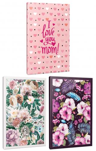 3'lü Okul Defteri Seti -Saklı Bahçe-Nostalji-I Love You Mom