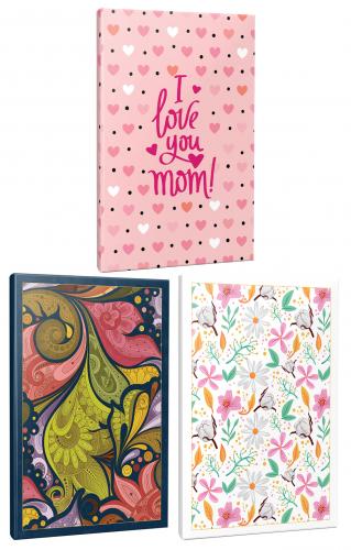 3'lü Okul Defteri Seti -Yaz Bahçesi-Cümbüş-Love You Mom