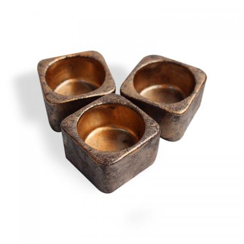 3'lü Kare Beton T-Lıght, Bakır - Halkkitabevi