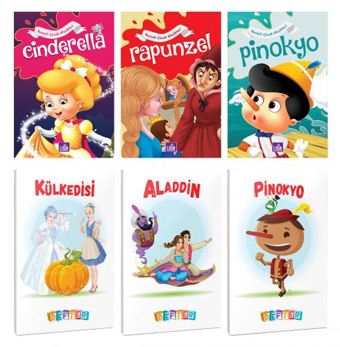 3 Renkli Dünya Masalı ve 3 Masal Karakteri Temalı 64 Sayfa 13,5x19,5 O