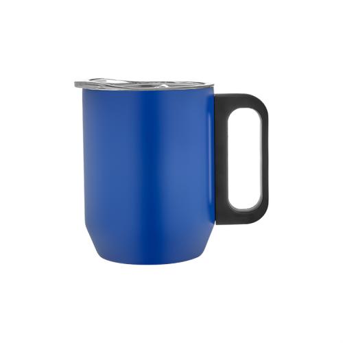 Paslanmaz Çelik Kupa Bardak - Mavi - 350 ml - Halkkitabevi