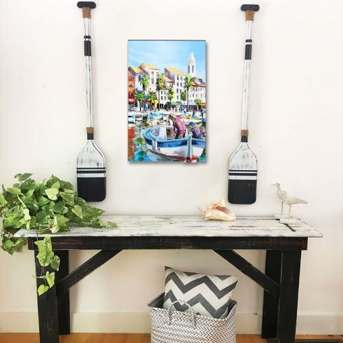 3D Ahşap Kabartma Tablo Balıkçılar - Halkkitabevi