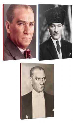 3lü Atatürk- Çizgili Okul Defteri Seti 64 Sayfa 13,5x19,5cm -10  - Hal