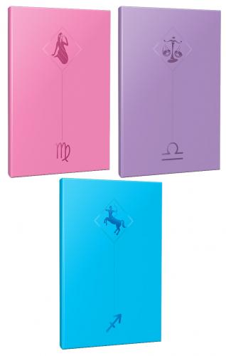 3lü Burç-Astroloji Temalı 13,5x19,5cm 64 Sayfa Çizgisiz Defter Seti -2