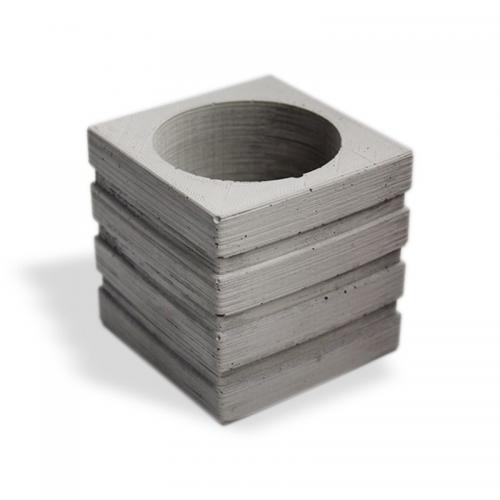 4 Katlı Kare Beton Saksı - Halkkitabevi