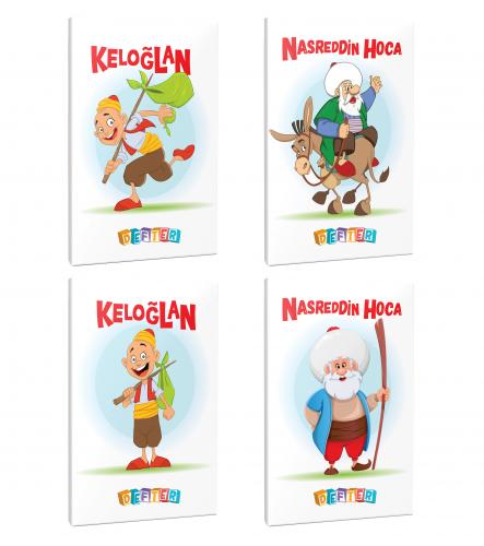 4'lü 64 Sayfa 13,5x19,5 Okul Defteri Seti 10 - Halkkitabevi